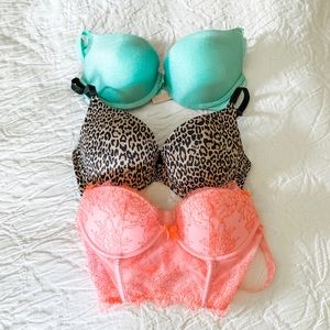 Victoria’s Secret Push Up Bras Lot